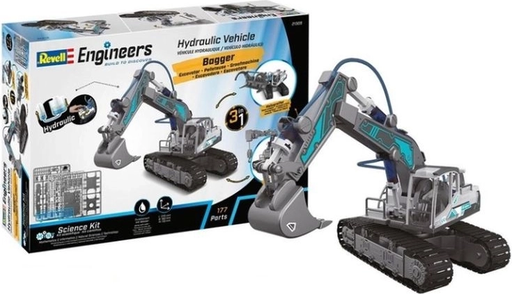 Kit de construcción hidráulico Revell 3 en 1