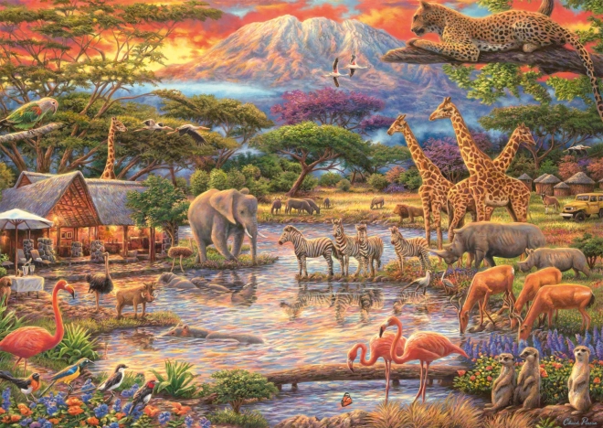 Puzzle Paraíso bajo el Kilimanjaro 500 piezas de SCHMIDT