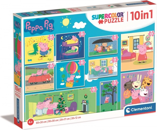 Puzzle Peppa Pig 10 en 1 de Clementoni