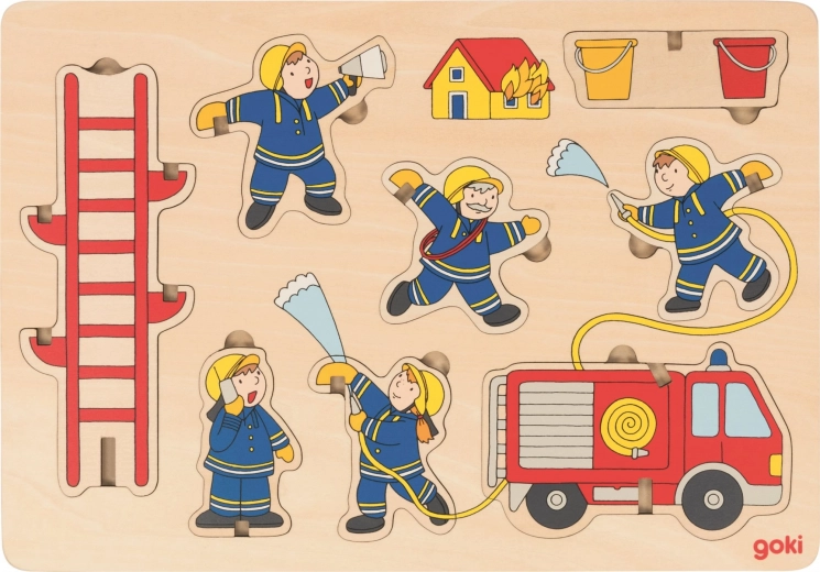 GOKI Encajable de madera Bomberos