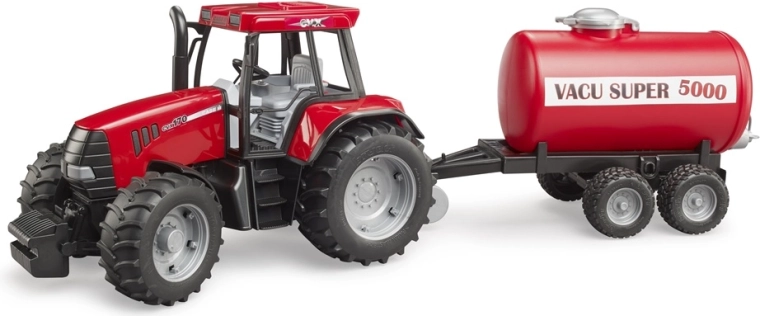 Tractor Bruder Case IH CVX 170 con remolque cisterna 1:16