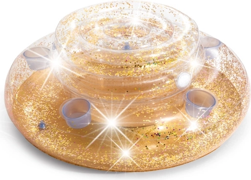 Enfriador hinchable para bebidas con purpurina
