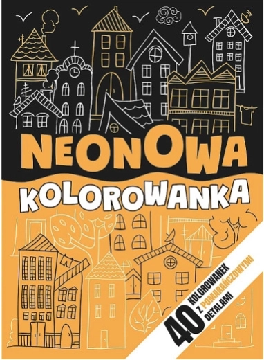 Libro para colorear neón – naranja