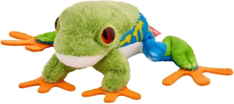 Rana dardo azul-amarilla 10 cm – peluche Beppe ZOO