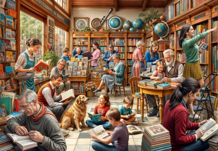 Puzzle Bluebird librería 1000 piezas
