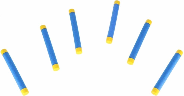 Seis varillas blandas para atrapar