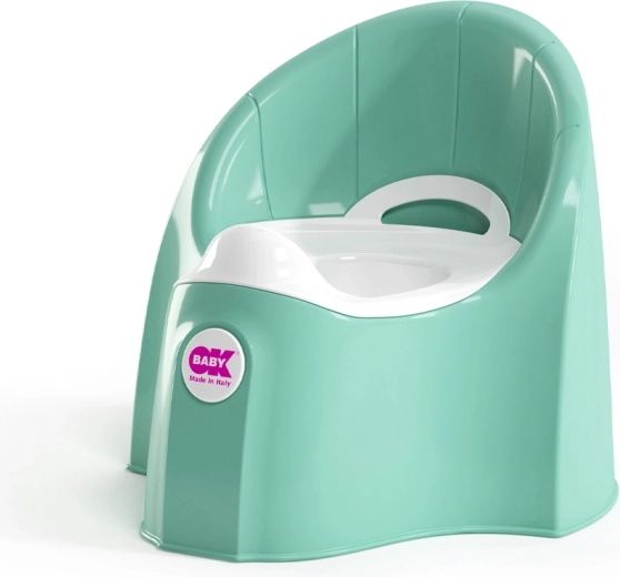 Orinal ergonómico OK Baby Pasha con recipiente extraíble, azul cielo