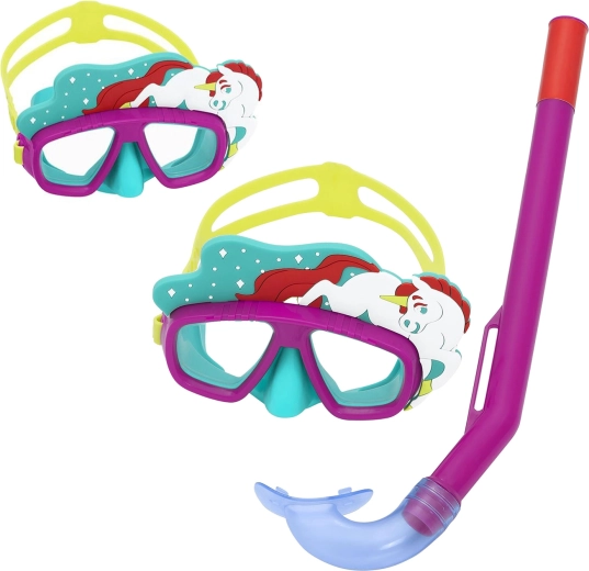Set infantil de snorkel Bestway unicornio rosa