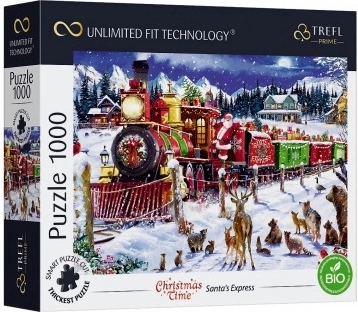 Puzzle Trefl UFT Christmas Time: Expreso de Papá Noel 1000 piezas