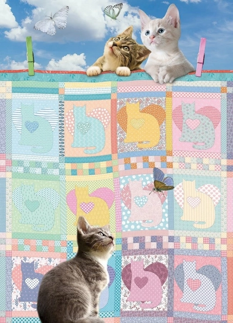 Puzzle Cobble Hill Manta con gatitos 500 piezas