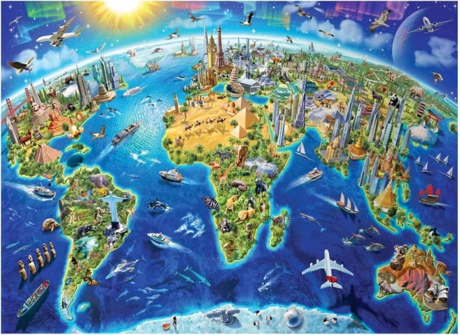 Puzzle Monumentos del mundo 4000 piezas