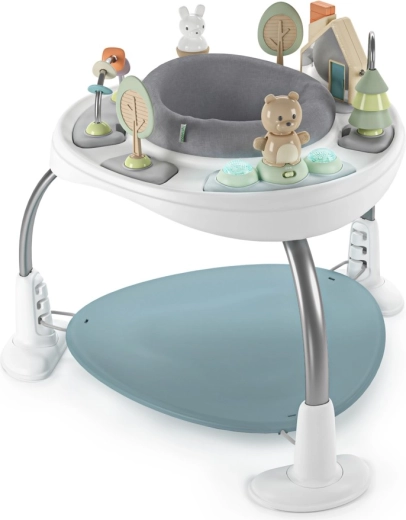 Ingenuity Spring & Sprout 2 en 1 centro de actividades y mesa para niños de 6 a 24 meses