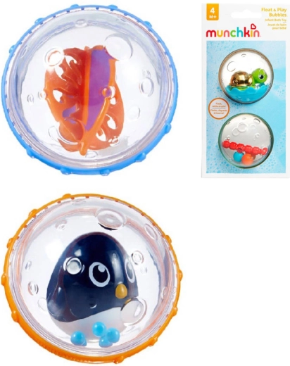 Munchkin bolas sonajero acuáticas con animales para la bañera – set de 2 piezas
