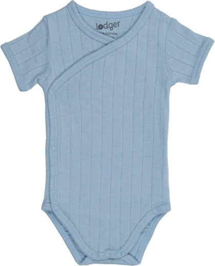 Body para bebé Lodger de manga corta solid blue fogg - 1 unidad
