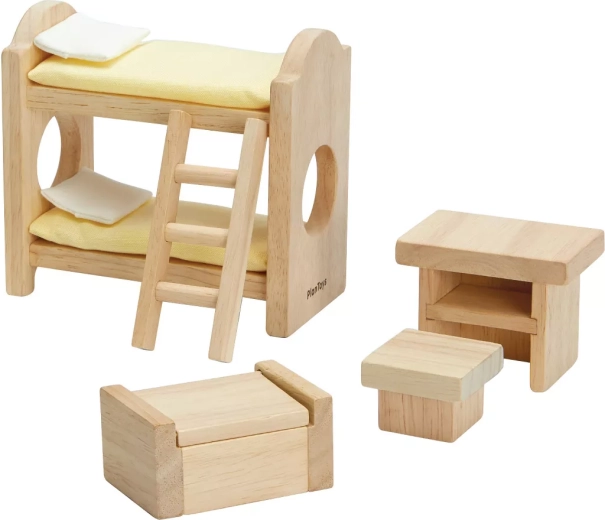 PlanToys habitación infantil para casa de muñecas Classic