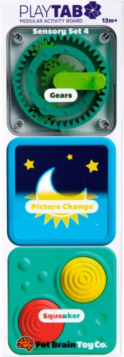 Fat Brain set de juguetes sensoriales PlayTab Tile Set 4