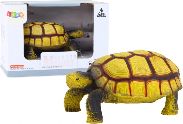 Figura coleccionable de tortuga beige-marrón