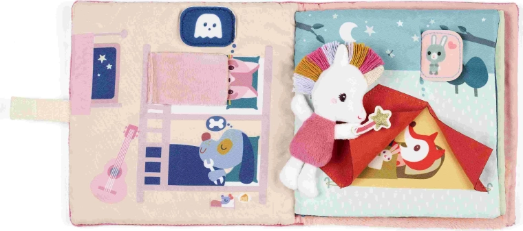 Lilliputiens libro de tela atrapasueños con el unicornio Lena