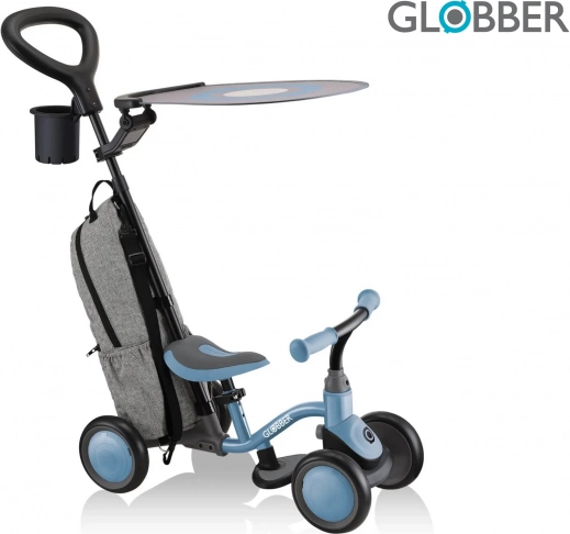 Bicicleta de equilibrio Globber 3 en 1 Deluxe Learning Bike – ash blue