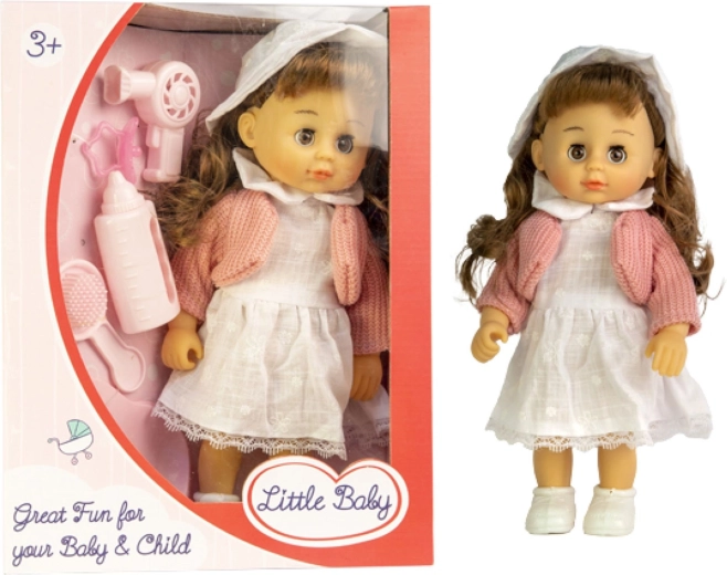 Muñeca con vestido y set de accesorios, surtido de colores - 1 pieza