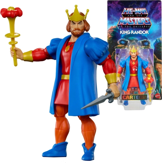 Masters of the Universe Origins – figura de King Randor con espada y cetro