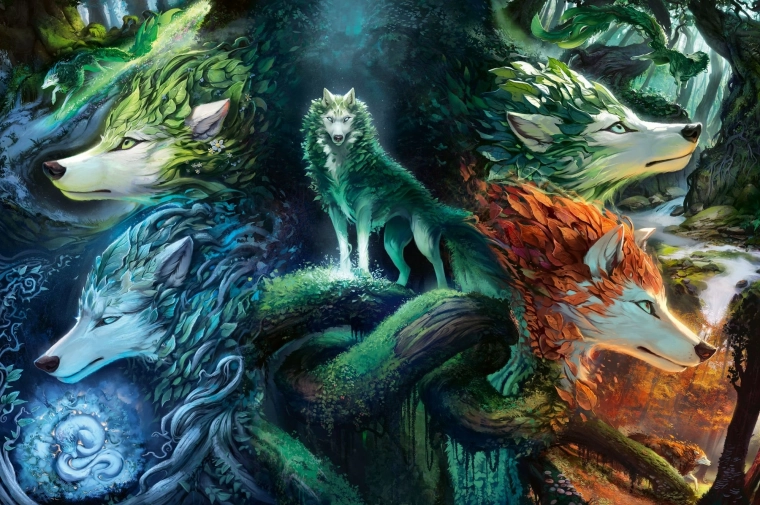 Puzle Lobos místicos 7000 piezas RAVENSBURGER
