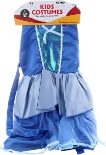 Vestido de disfraz azul para niña