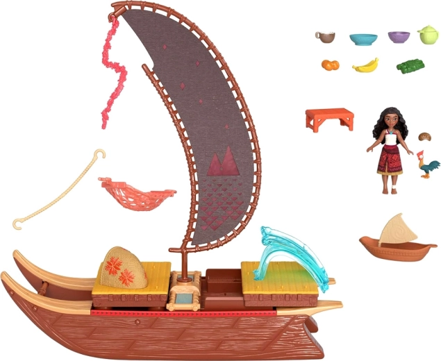 Vaiana y Heihei listos para la aventura