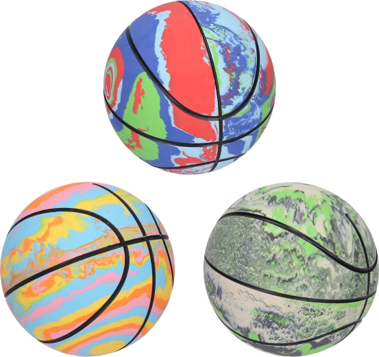 Pelota de baloncesto arcoíris de 9 cm - 1 unidad