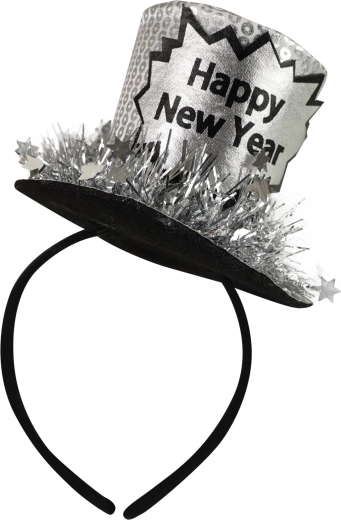 Diadema con mini sombrero para la celebración de Año Nuevo