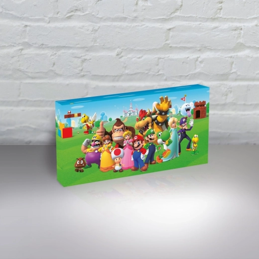 Cuadro de pared iluminado SUPER MARIO – decoración con licencia y retroiluminación