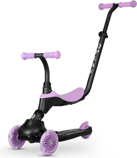 2 en 1: correpasillos con asiento y patinete clásico