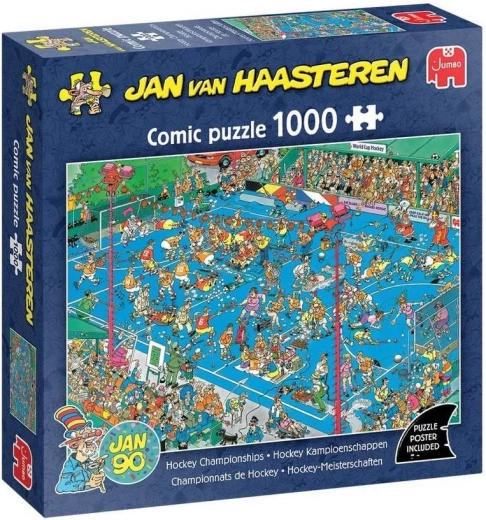 Puzzle Jumbo Jan van Haasteren Campeonato de hockey 1000 piezas