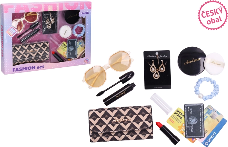 Set de moda con accesorios de 16 cm