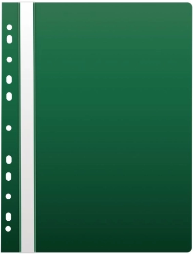 Carpeta de pinza A4 con europerforación, PP, verde
