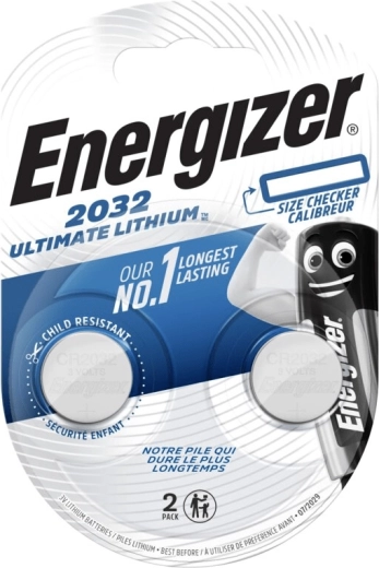 Energizer Ultimate Lithium CR2032 pilas de botón 2 uds