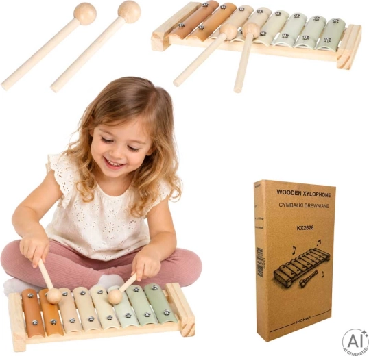 Cimbalitos infantiles de madera de 8 tonos