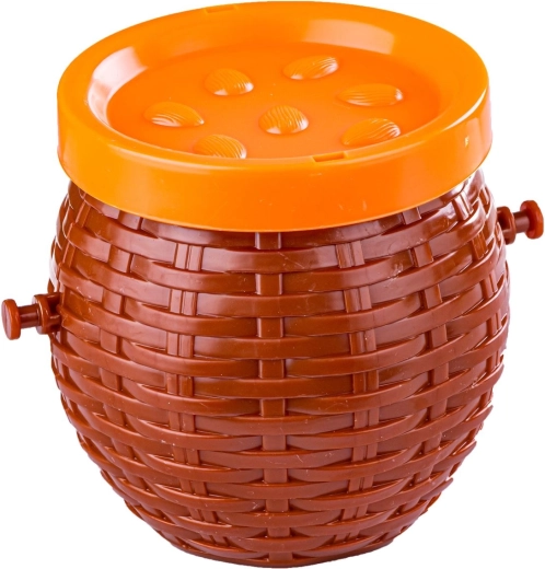 Cesta con tapa para jugar y guardar