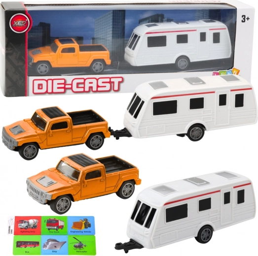 Set de Todoterreno con Remolque Caravana - Naranja