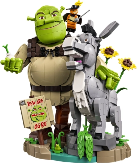 El icónico trío de personajes de la película Shrek