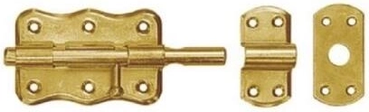 Pestillo con corredera redonda 100 × 60 mm, cromo