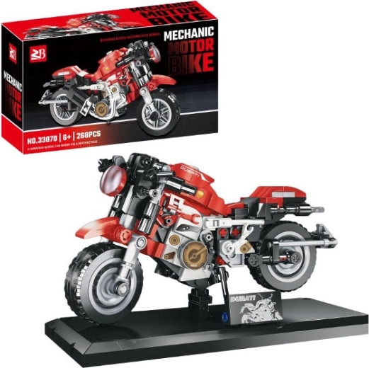 Kit de construcción motocicleta deportiva 268 piezas