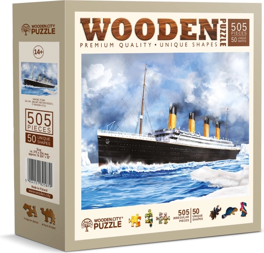 Puzle de madera Titanic 505 piezas WOODEN CITY