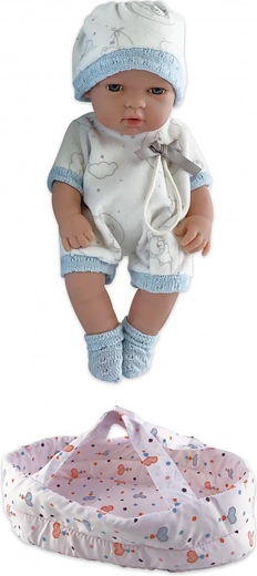 Muñequita bebé en bolso 30 cm
