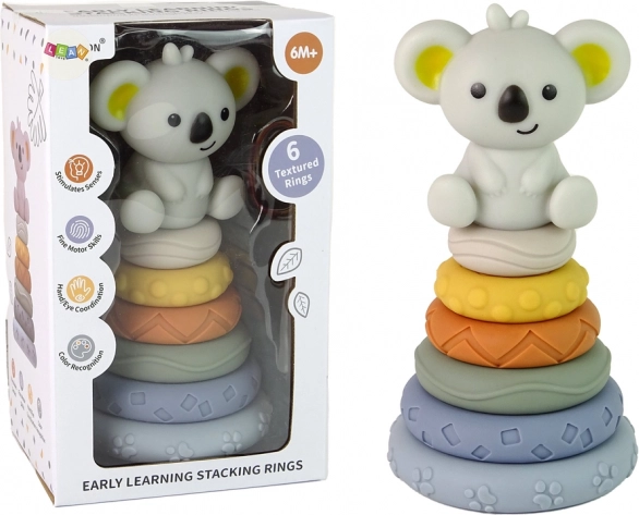 Pirámide de silicona con koala para niños