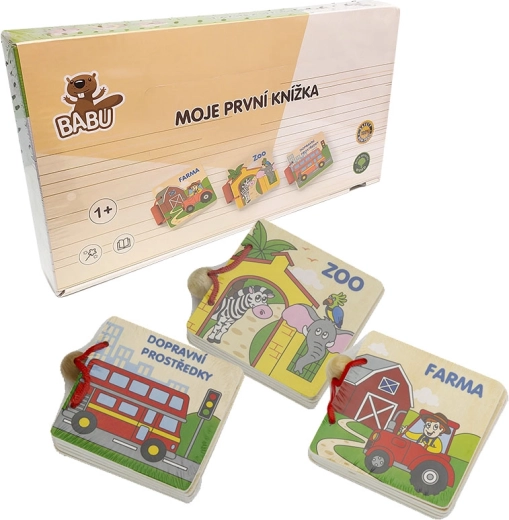 Libro de madera BABU para los más pequeños (3 motivos)