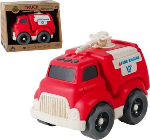 Camión de bomberos de bioplástico 18 cm
