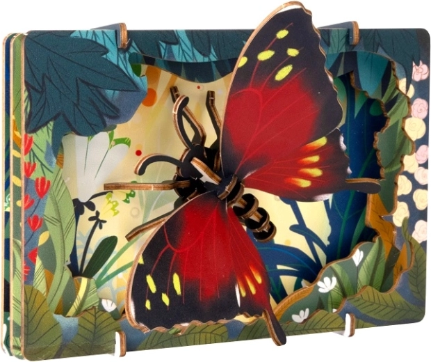 EscapeWelt puzzle 3D de madera mariposa