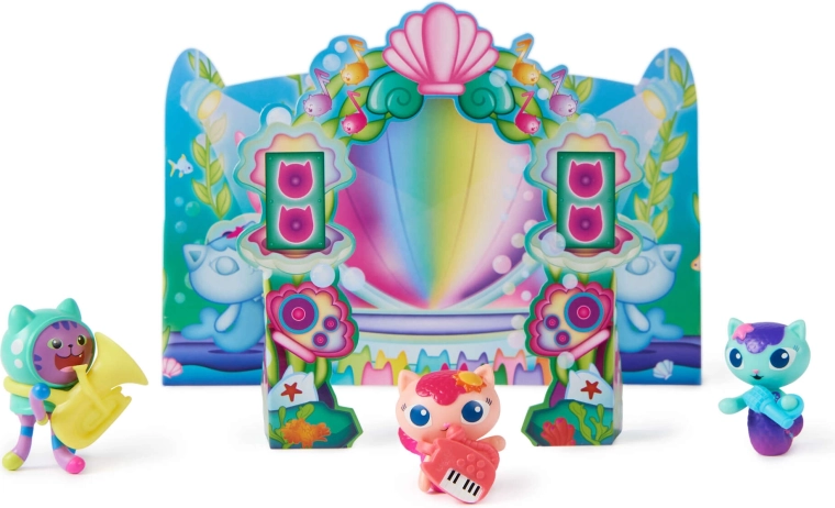 Escenario submarino y escena de concierto