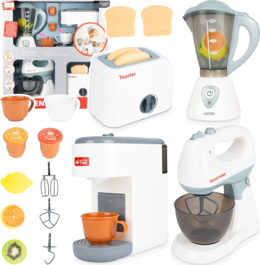 Set infantil de pequeños electrodomésticos domésticos 4 en 1